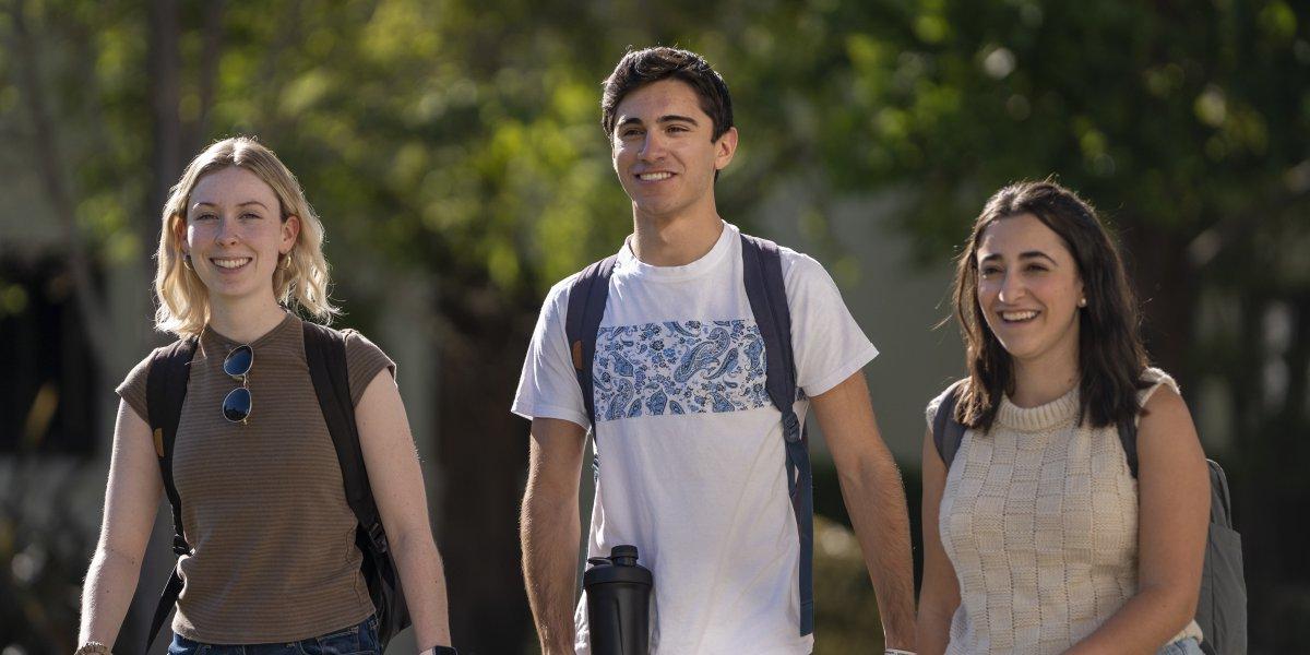 Saint Mary's Students Walking Campus